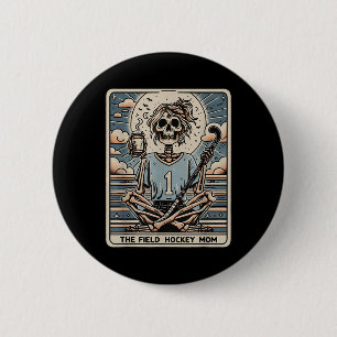 The Field Hockey Mom Tarrot Card 6 Cm Round Badge