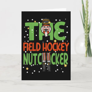 The Field Hockey Nutcracker Funny Christmas Pajama Card