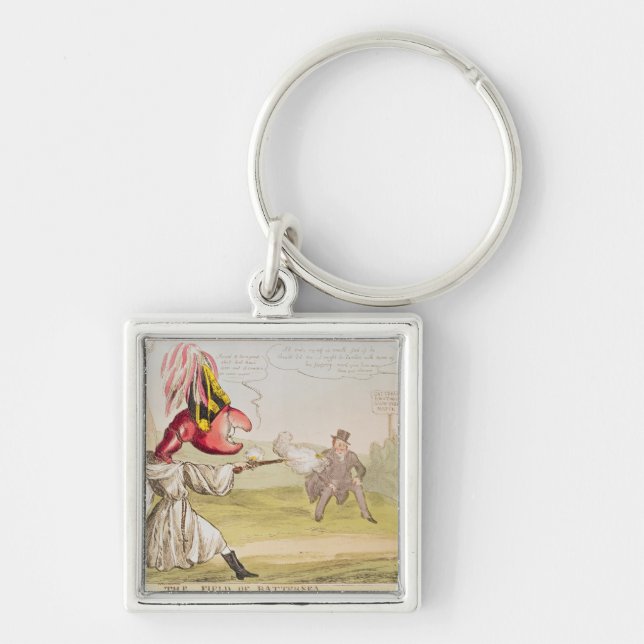 The Field of Battersea, 1829 Key Ring (Front)