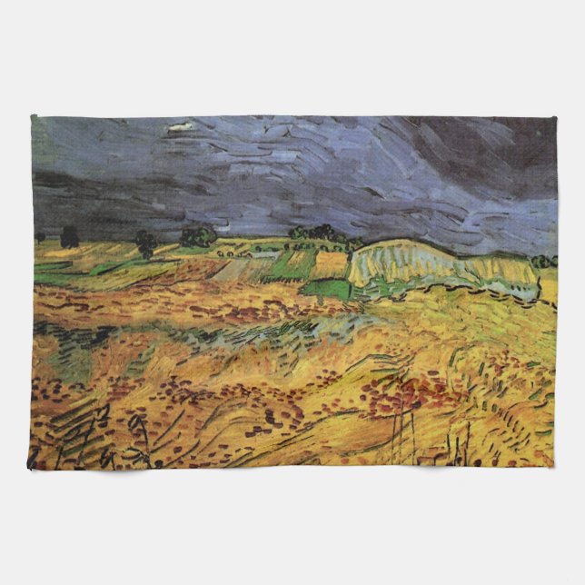 The Fields by Vincent van Gogh Tea Towel (Horizontal)