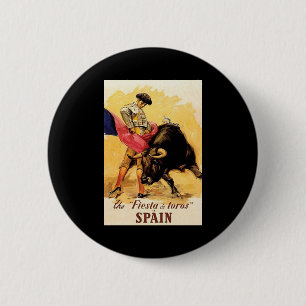 The Fiesta De Toros In Spain 6 Cm Round Badge