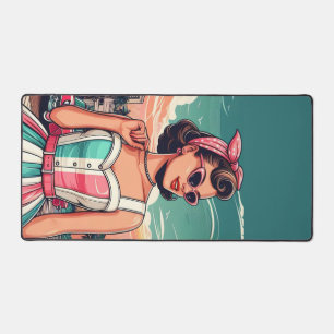 The fifties glamour women fashion, 50s skirts gift desk mat