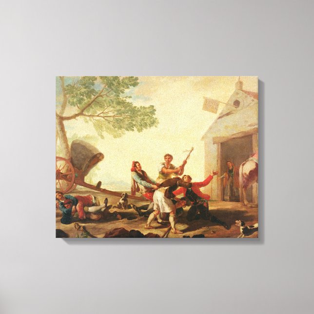 The Fight at the Venta Nueva, 1777 Canvas Print (Front)