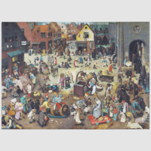 The Fight Between Carnival and Lent, Bruegel Tissue Paper