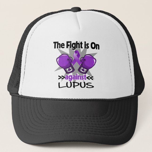 The Fight is On Against Lupus Trucker Hat (Front)