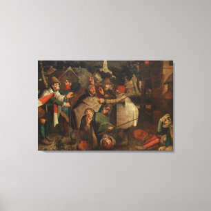 The Fight of the Blind Men, 1643 Canvas Print