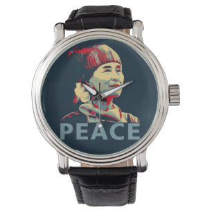 THE FIGHTER - Aung San Suu Kyi   Custom Watch
