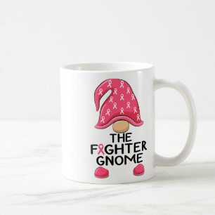 The Fighter Gnome - Breast Cancer Awareness Gnome  Coffee Mug