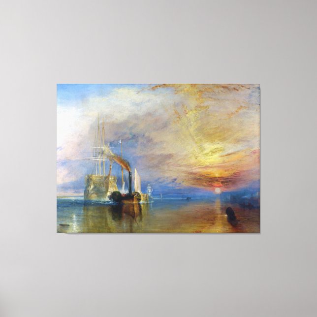 The Fighting Temeraire by J. M. W. Turner Canvas Print (Front)