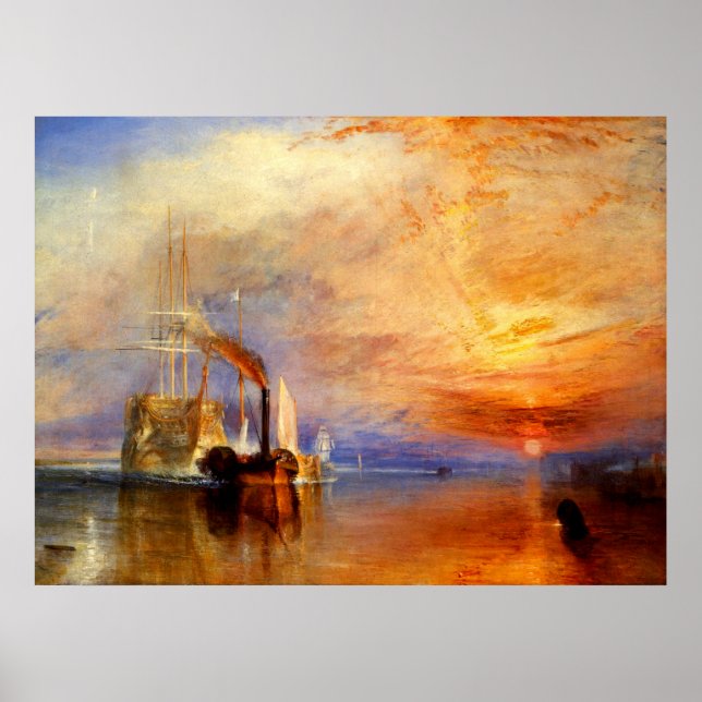 The Fighting Temeraire, J. M. W. Turner Poster (Front)