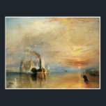 The fighting Temeraire J.M.W. Turner Poster<br><div class="desc">This is a depiction of the Temeraire being tugged to her last berth to be broken up.</div>