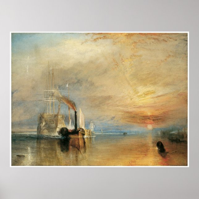 The fighting Temeraire J.M.W. Turner Poster (Front)