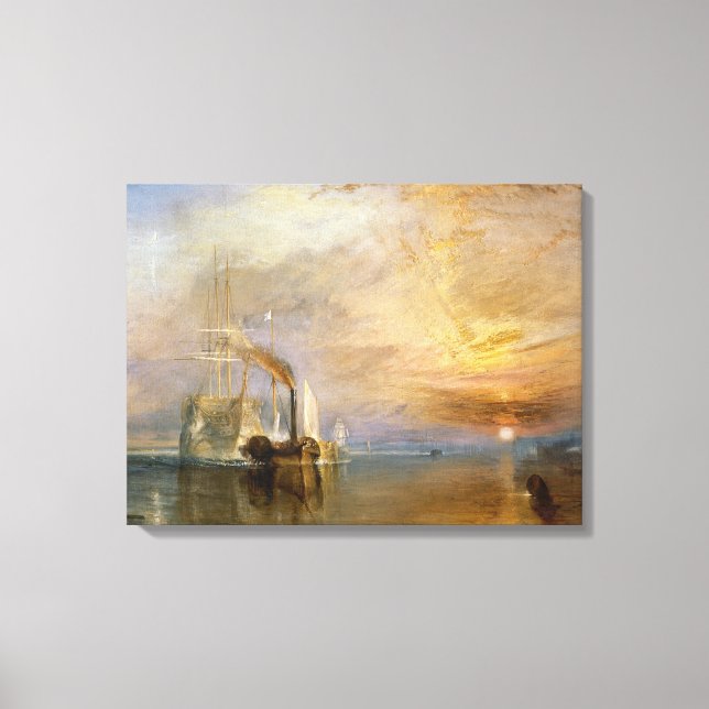 The "Fighting Temeraire" Tugged Canvas Print (Front)