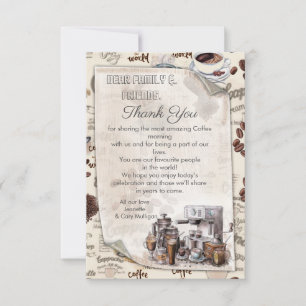 The Fika Swedish Coffee Morning Tradition RSVP Card