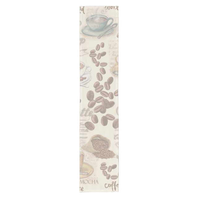 The Fika Swedish Coffee shop  Short Table Runner (Front)