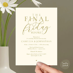 “The Final Friday Before” Romance Rehearsal Dinner Invitation