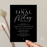 “The Final Friday Before” Romance Rehearsal Dinner