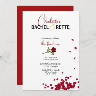 The Final Rose Bachelorette invitation