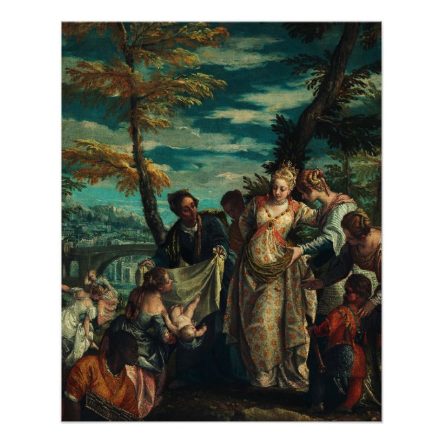 The Finding of Moses by Veronese Fine Art Poster (Front)