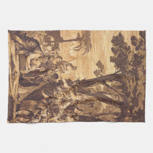 The Finding of Moses from Book of Exodus Tea Towel