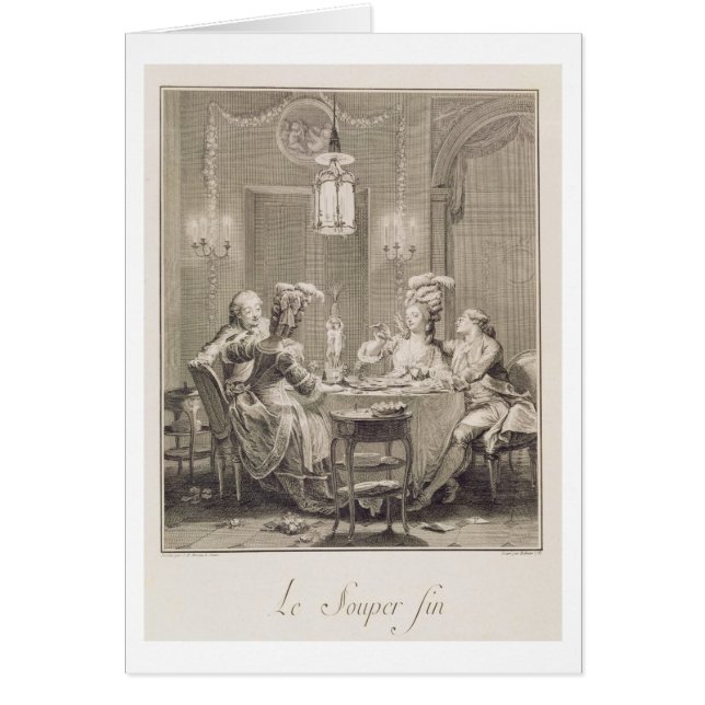 The Fine Supper, 1781, engraved by I.S. Helman (17 (Front)
