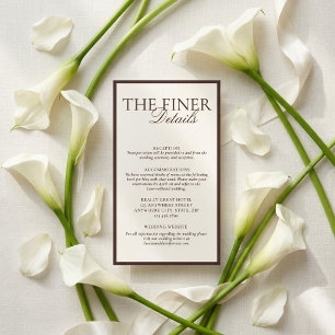 The Finer Details Espresso Brown Enclosure Card