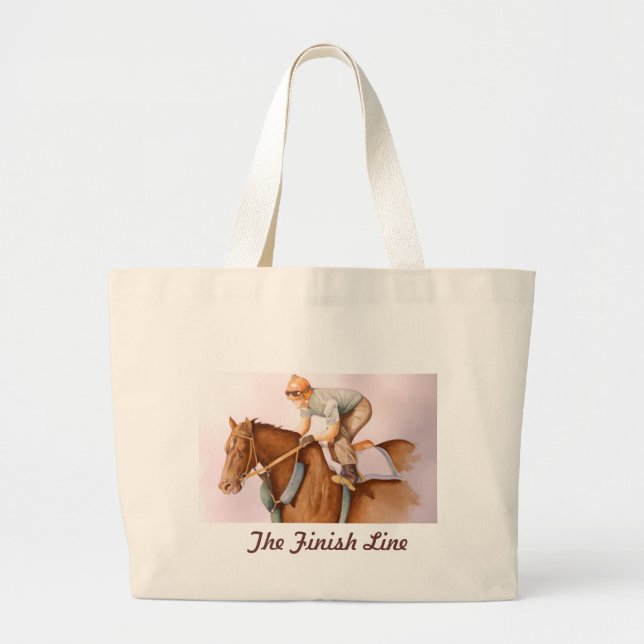 The Finish Line Large Tote Bag (Front)