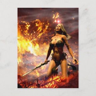 the fire goddess postcard