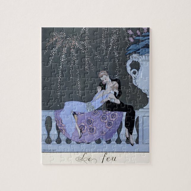 The Fire, illustration for 'Fetes Galantes' by Pau Jigsaw Puzzle (Vertical)