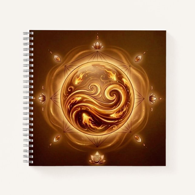 The Fire Oracle Orb Notebook (Front)