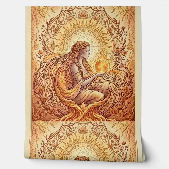 The Fire Priestess Wallpaper (Unrolling)