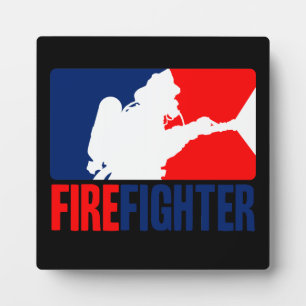 The Firefighter Headliner in Tri-colors Plaque