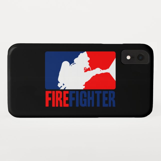 The Firefighter Vibrant Red and Blue Case-Mate iPhone Case (Back (Horizontal))