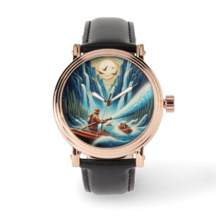 The firefighters loaded onto their boat watch