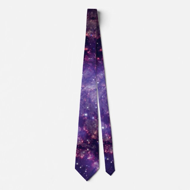 The Fireworks Galaxy Outer Space Photo Tie (Front)