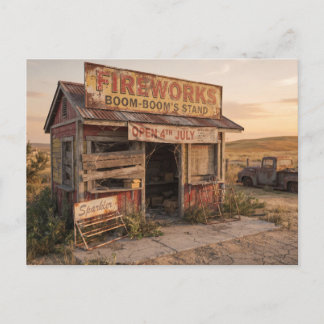 The Fireworks Stand That Time Forgot Postcard
