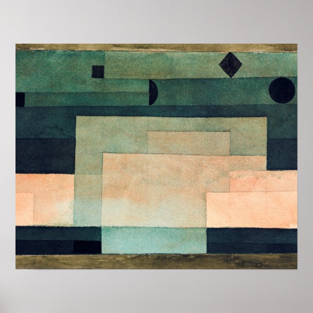 The Firmament Above the Temple (1922) by Paul Klee Poster (Front)