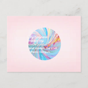 The firmness - Turquoise Postcard