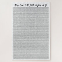 The first 100,000 digits of Pi