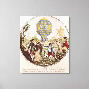 The First Aerial Voyage by Monsieur Francois Canvas Print