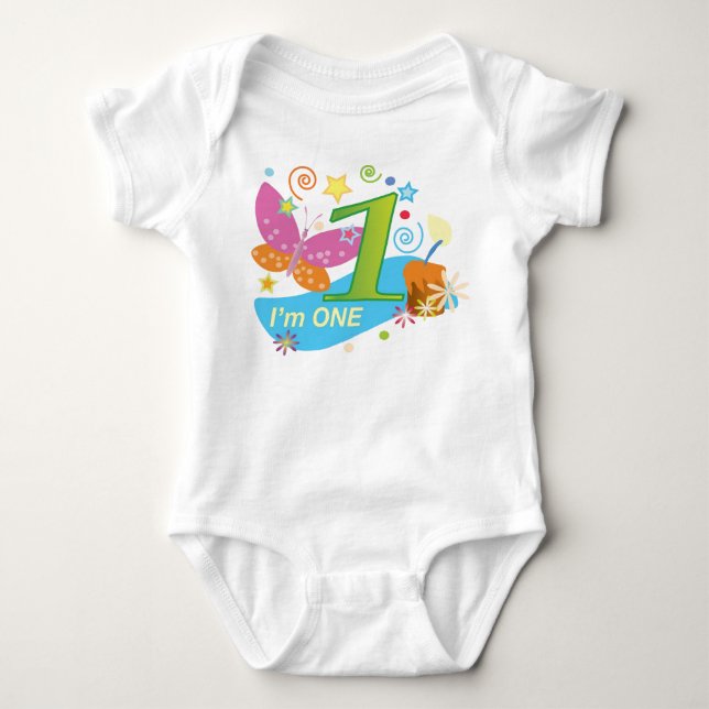The first Birthday Baby Bodysuit (Front)