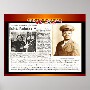 THE FIRST BLACK MARINE 1942 POSTER