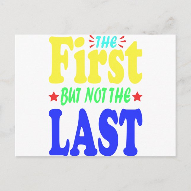 The First But Not The Last Postcard (Front)