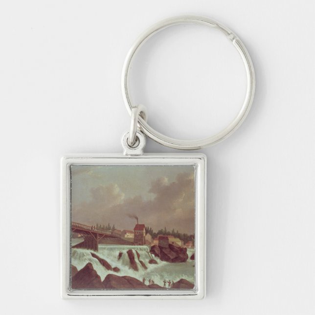 The first cotton mill in America Key Ring (Front)