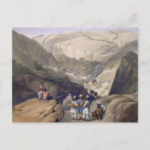 The First Descent Through the Koojah Pass, from 'S Postcard