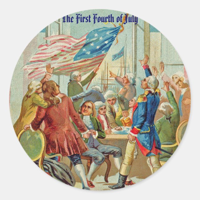 The First Fourth Of July Stickers (Front)