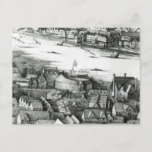 The First Globe Theatre or Rose Theatre Postcard