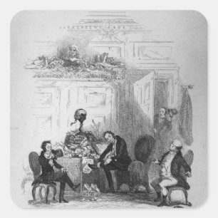 The First Interview with Mr. Serjeant Snubbin Square Sticker