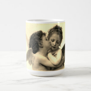 The First Kiss painting by William Bouguereau Coffee Mug