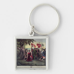 The First Landing of Columbus Key Ring